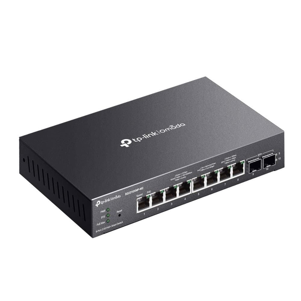 Omada Switch Smart 8 Porte 2.5GBASE-T PoE+, 2 Porte 10GE SFP+ - SG2210XMP-M2 - 3