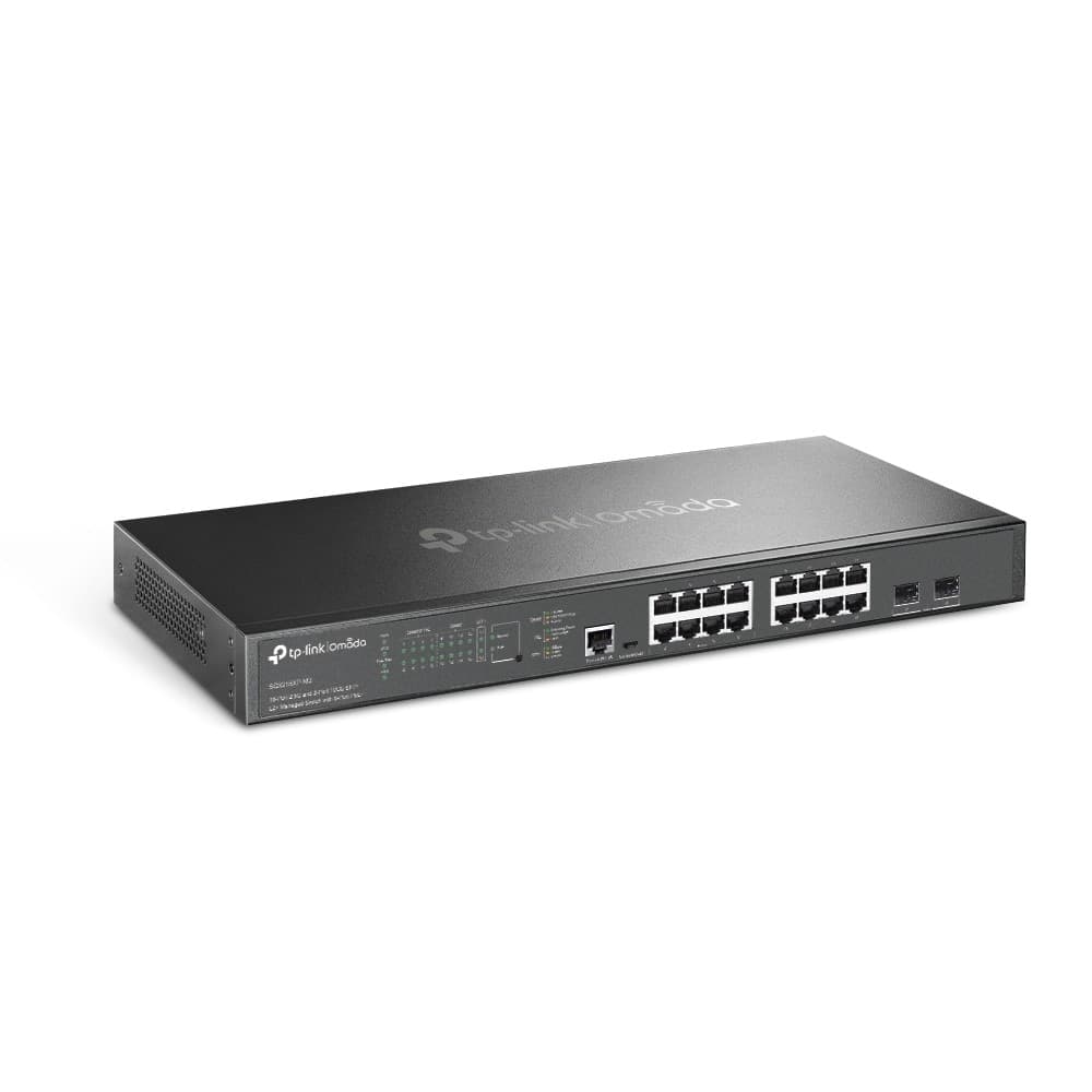 Omada Switch Managed L2+ con 16 Porte 2.5G, 8 PoE+, 2 10GE SFP+ - SG3218XP-M2 - 2