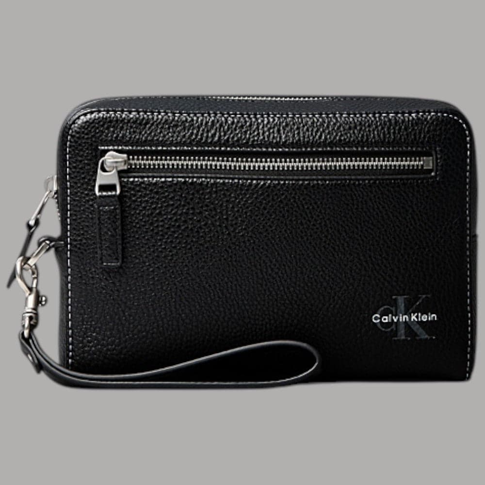 Pochette Calvin Klein con logo signature e cinturino da polso rimovibile - 4