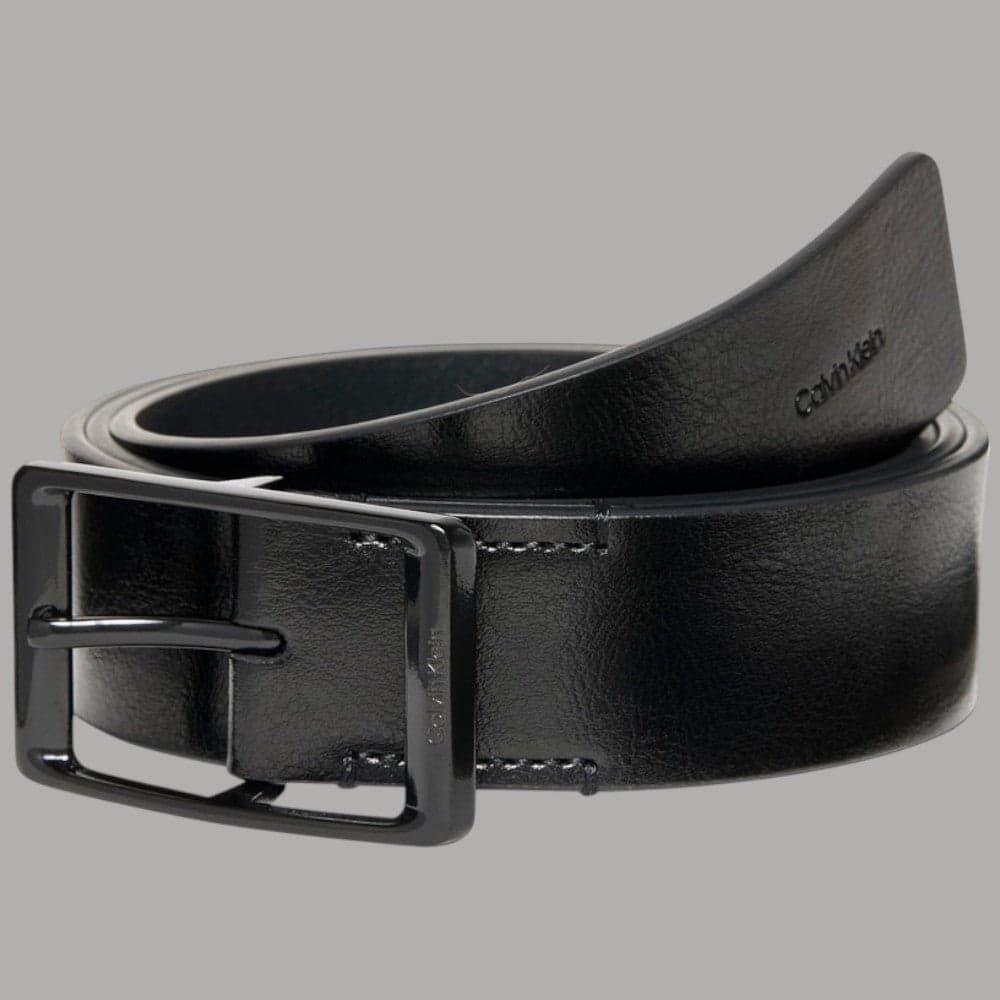 Cintura uomo Calvin Klein effetto Tumbled con fibbia ad ardiglione - 11