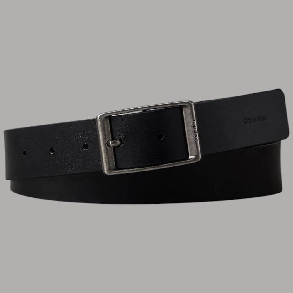 Cintura uomo Calvin Klein effetto Tumbled con fibbia ad ardiglione - 2