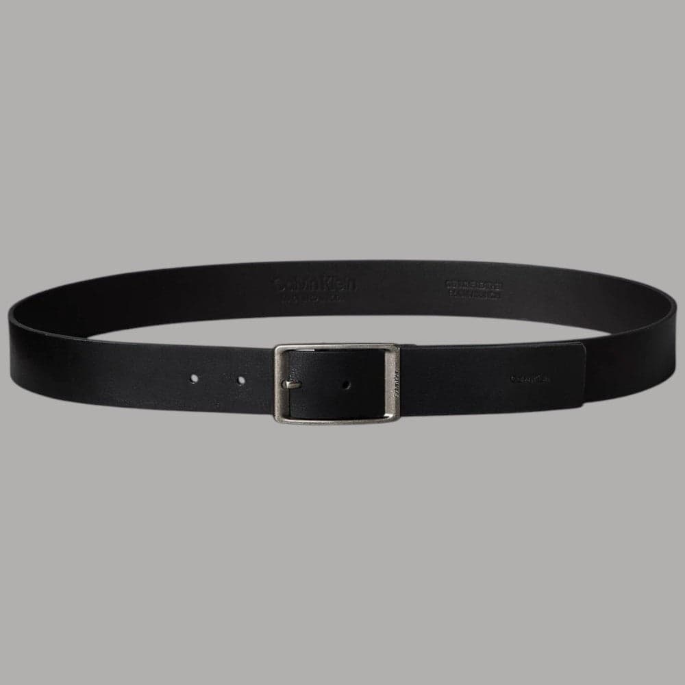 Cintura uomo Calvin Klein effetto Tumbled con fibbia ad ardiglione - 5