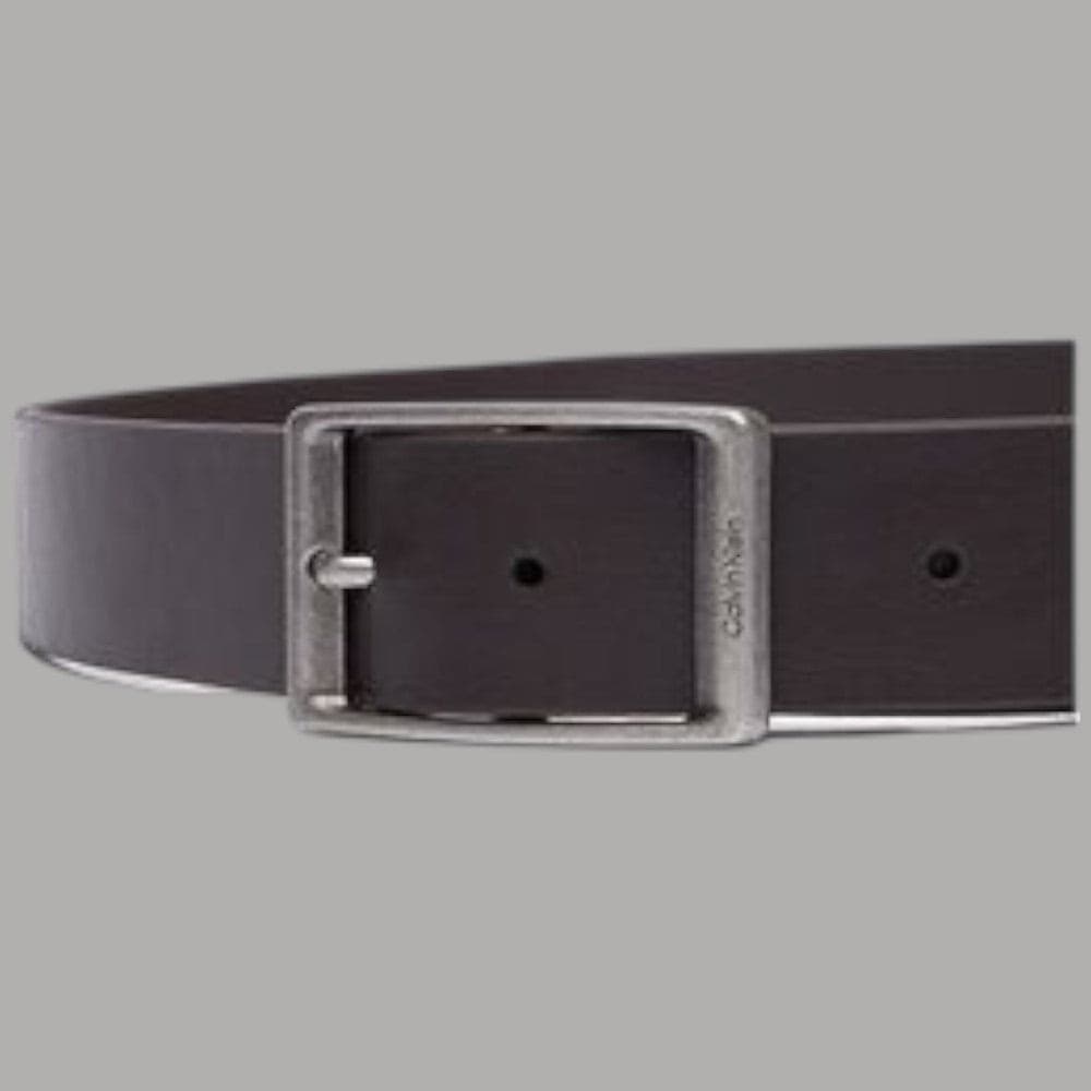 Cintura uomo Calvin Klein effetto Tumbled con fibbia ad ardiglione - 7