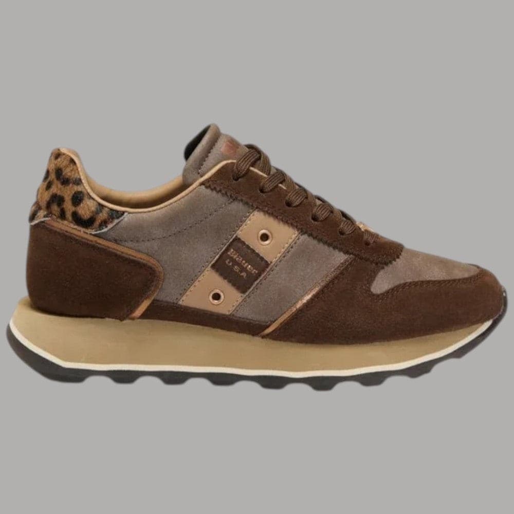Sneakers Blauer Mills con dettaglio animalier e suola in gomma - 5