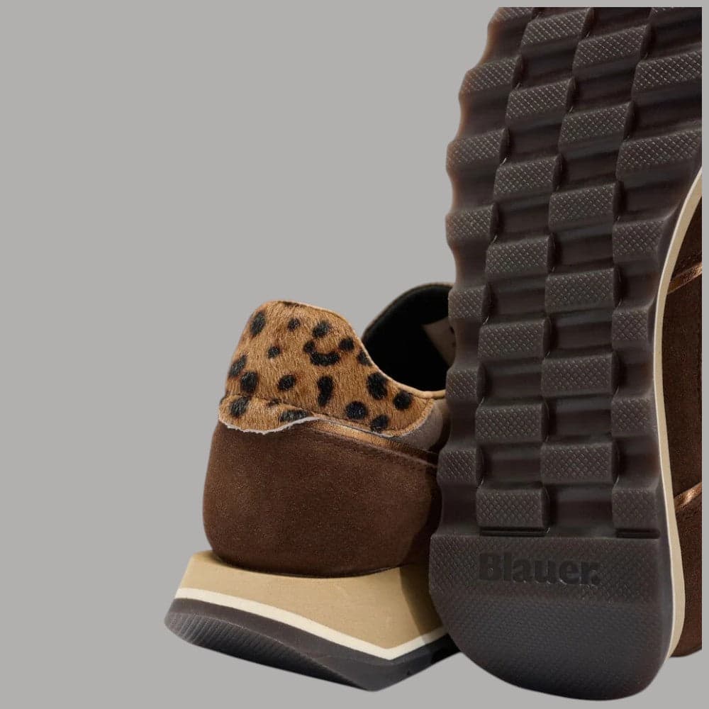 Sneakers Blauer Mills con dettaglio animalier e suola in gomma - 4
