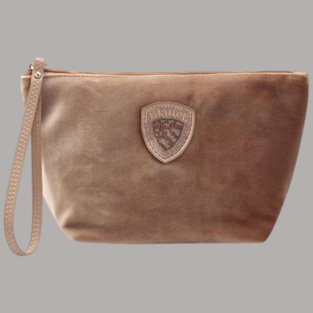 Beauty case Blauer F6DEBBY01 morbido in velluto bordeaux - 5