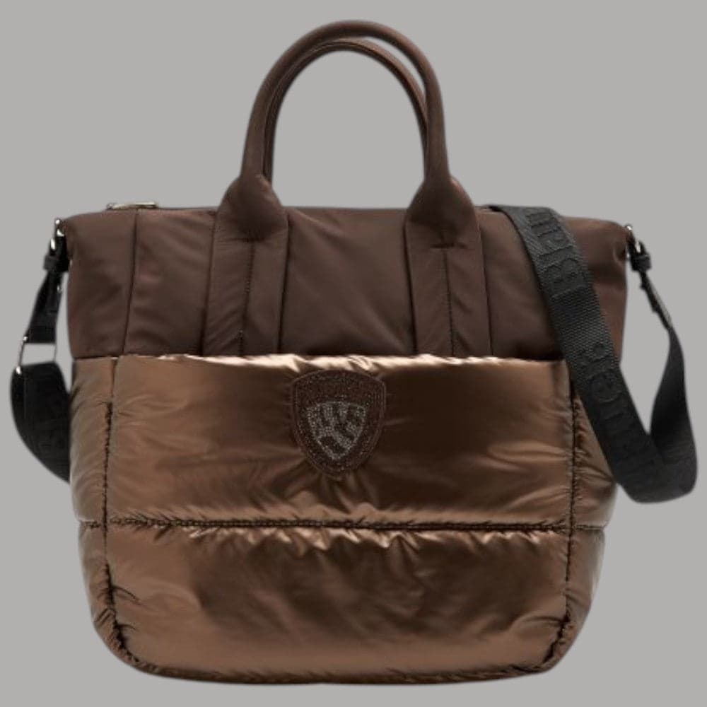 Borsa shopping Blauer QUART XL con scudetto strass e tracolla removibile - 2