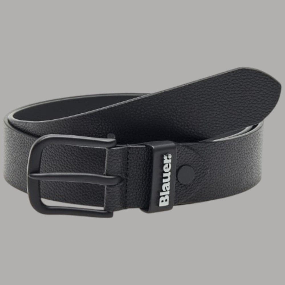 Cintura uomo Baluer F6LOP01 con fibbia ton sur ton e logo frontale - 2