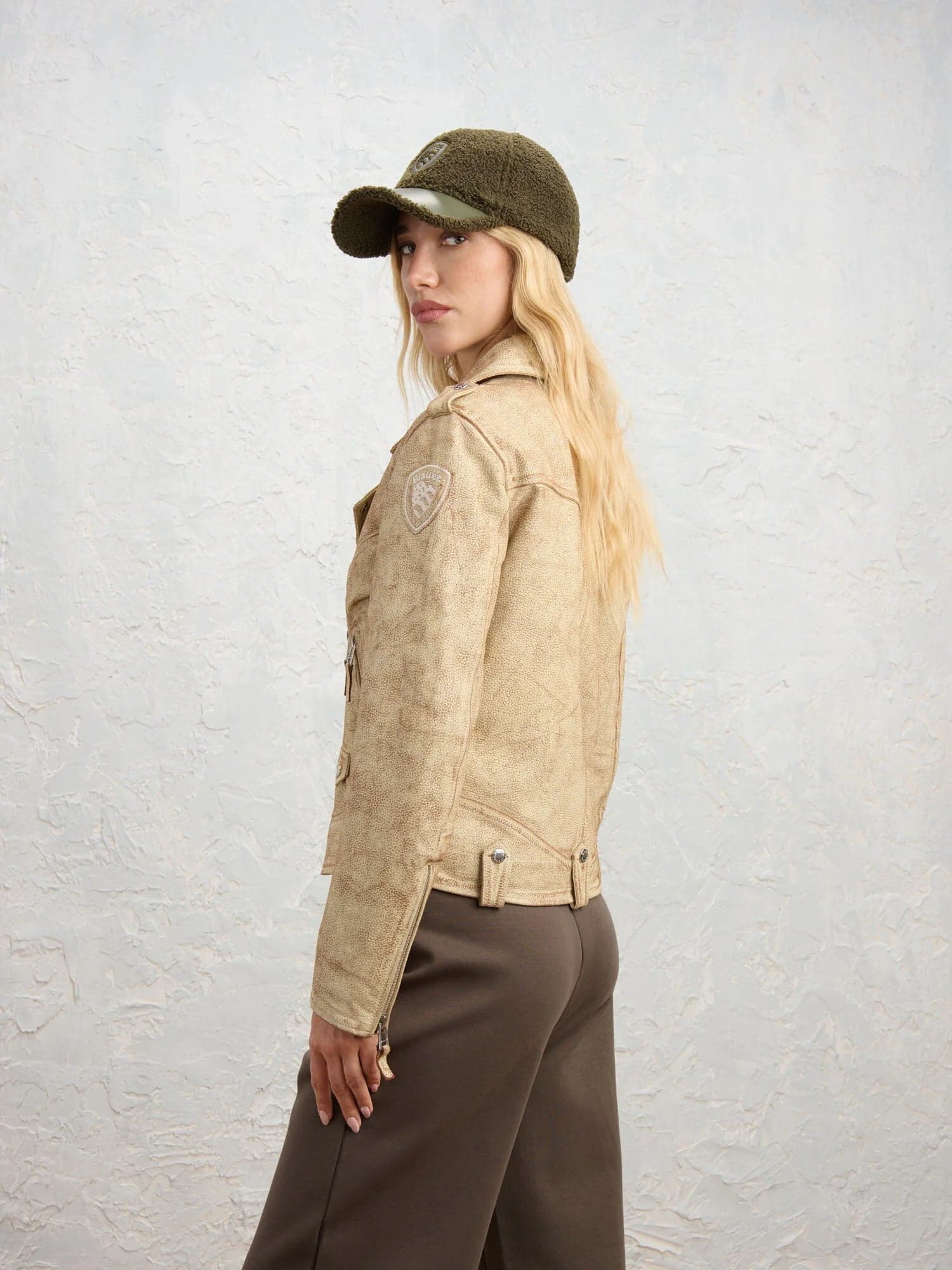 Blauer giacca in pelle Donna modello Lansville 26WBLDL01483-007734 902 - 3