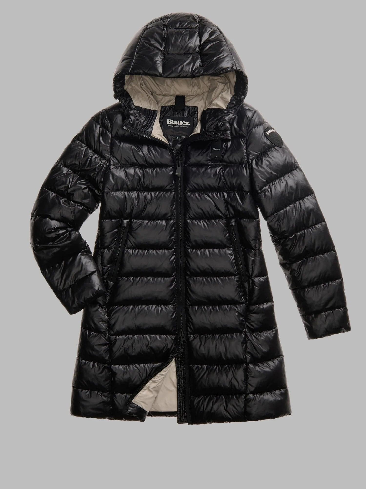 Blauer giubbotto lungo Donna modello Adelaide 26WBLDK02073-006648 999EI - 4