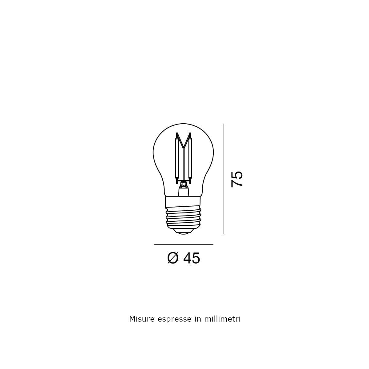 Lampadina LED Gea Led GLA1504H GLA1504C GLA1504N E27 metallo vetro - 2