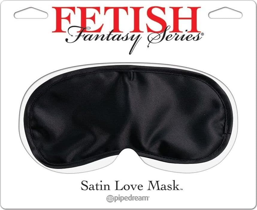 Pipedream Fetish Fantasy Satin Love Mask Maschera Occhi Nera BDSM Per Coppia - 2