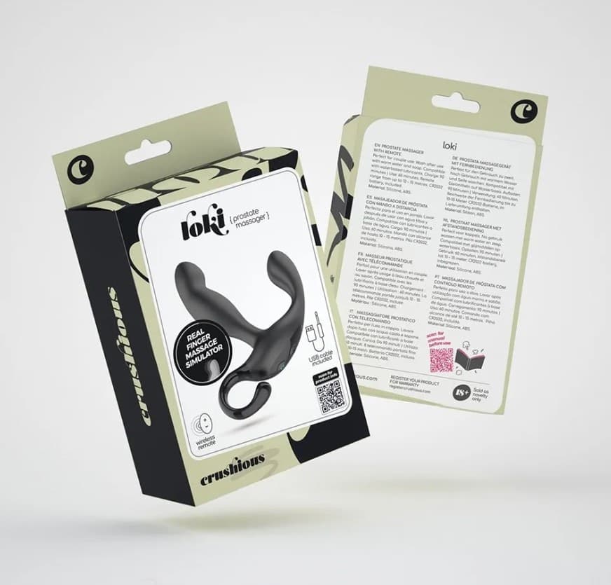 LOKI Plug anale vibrante uomo Telecomando stimolatore prostatico nero vibrazioni - 4