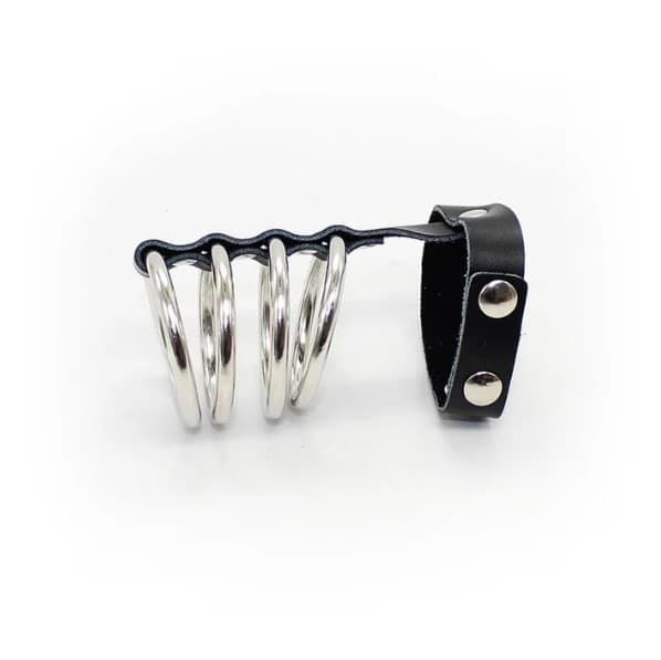 Ohmama Cock Ring Fascia Pene BDSM Anelli Metallo Sex Toy Uomo Bondage Fetish - 3