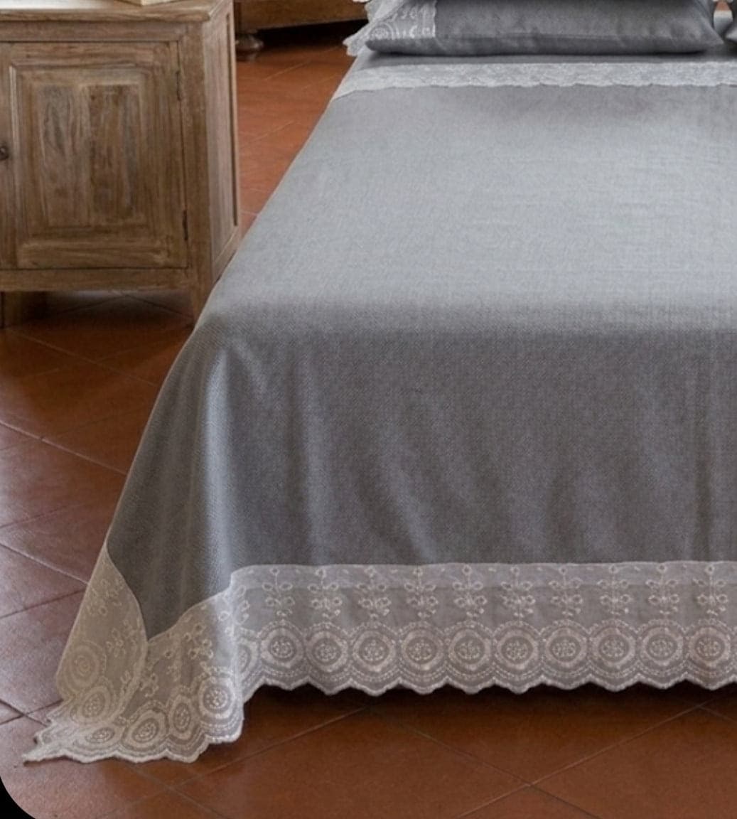 Copritutto Mastro Bianco Vienna Copridivano Copriletto 250x250 cm in Cotone - 2