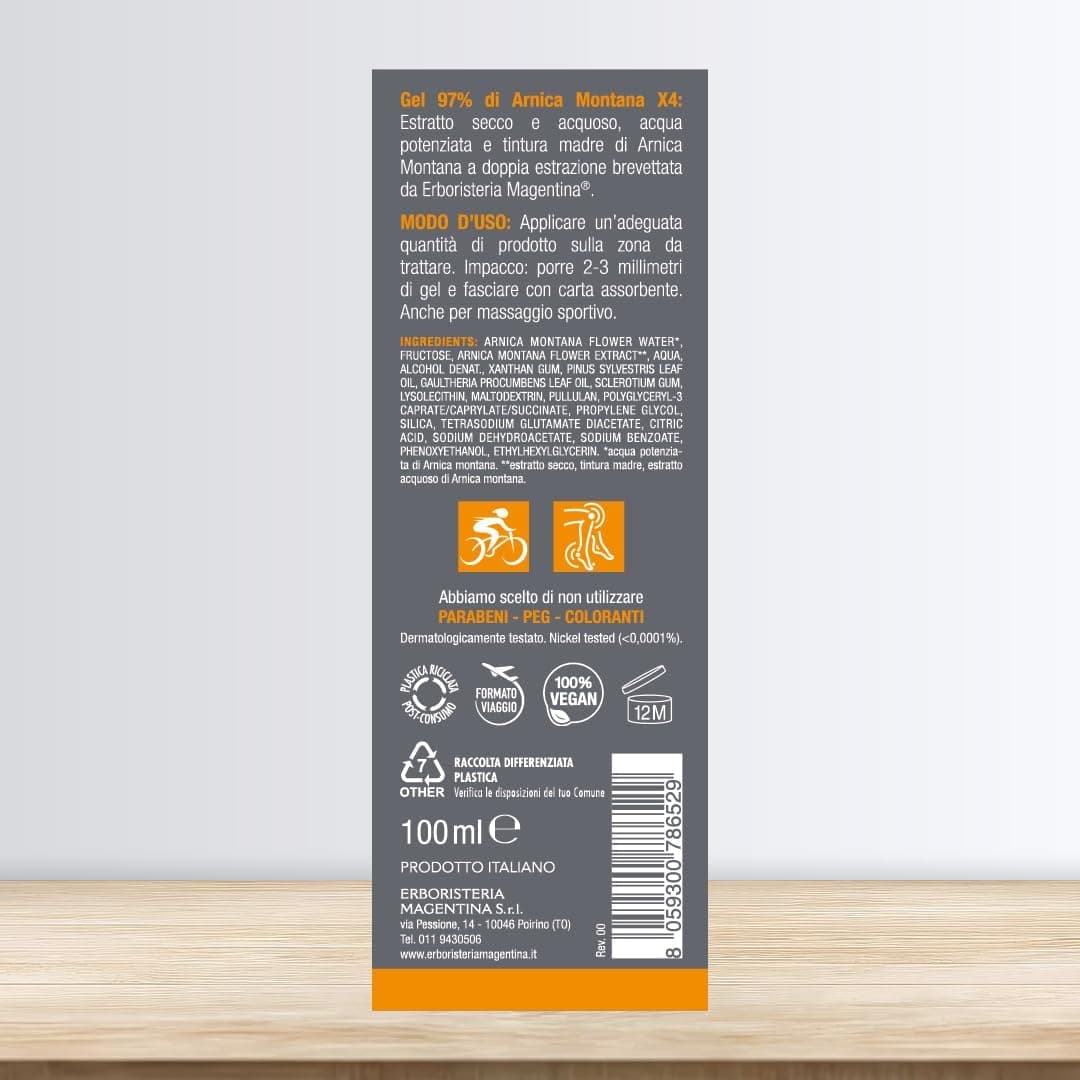 Erboristeria Magentina Gel Concentrato Arnica 97% Estratti Vegetali - 100 ml - 2