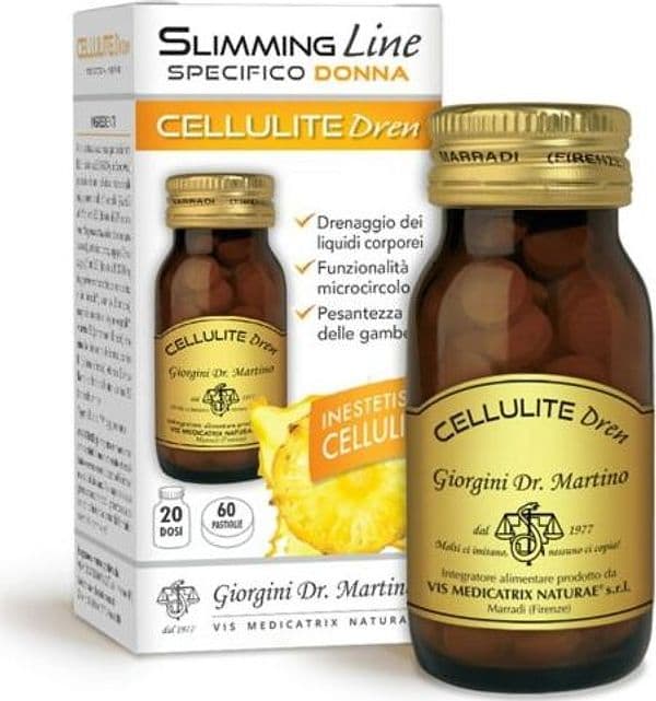 Cellulite Dren 60 Pastiglie Coadiuvante diete ipocaloriche per riduzione peso corporeo