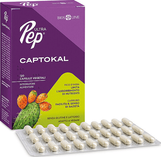 Ultra Pep Captokal Integratore alimentare che promuove la sazietà e limita l'assorbimento dei nutrienti 120 capsulem