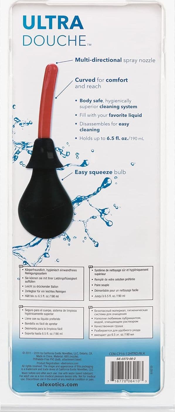 Clistere doccia anale per enema 23 cm 199 ML multidirezionale Ultra Douche - 6