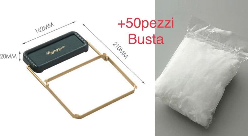SUPPORTO PIEGHEVOLE FILTRO SCARICO PER LAVELLO DA CUCINA CON 50 SACCHETTI A RETE MONOUSO - 3