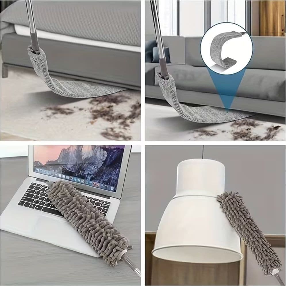 KIT 3IN1 SPOLVERINO CON ASTA ESTENSIBILE PIEGHEVOLI RIUTILIZZABILI PER VENTILATORI MOBILI - 5