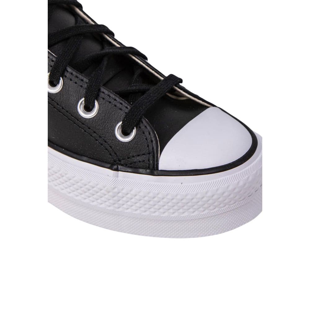 Converse Black Polyethylene Platform Sneakers - 5