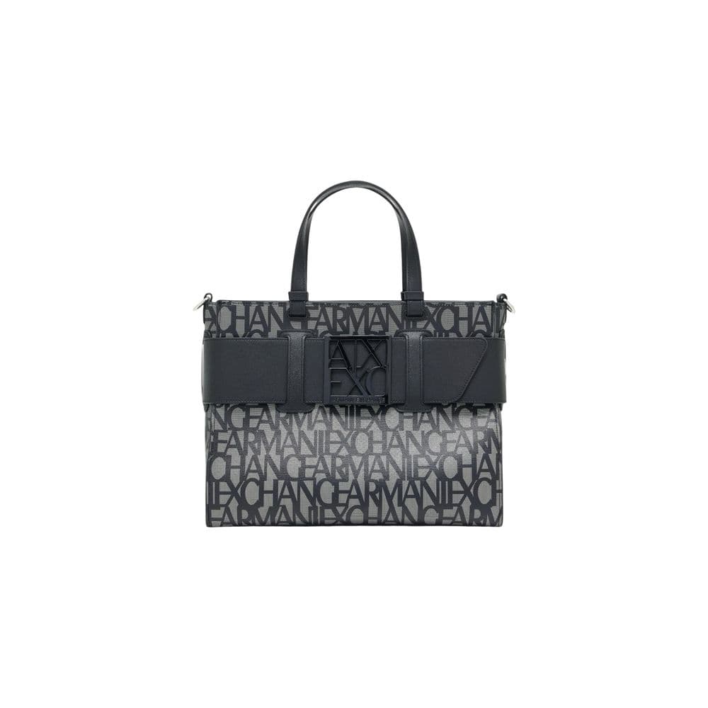 Armani Exchange Black Cotton Handbag