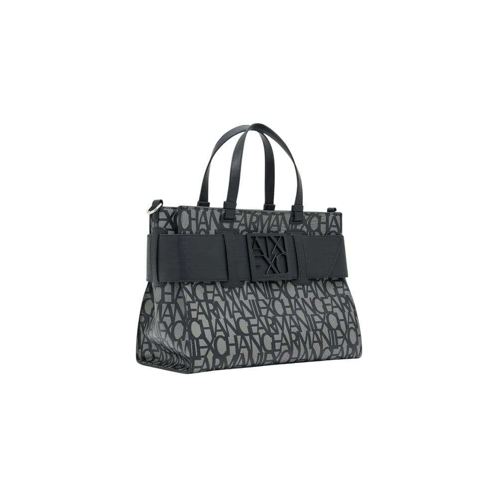 Armani Exchange Black Cotton Handbag - 2