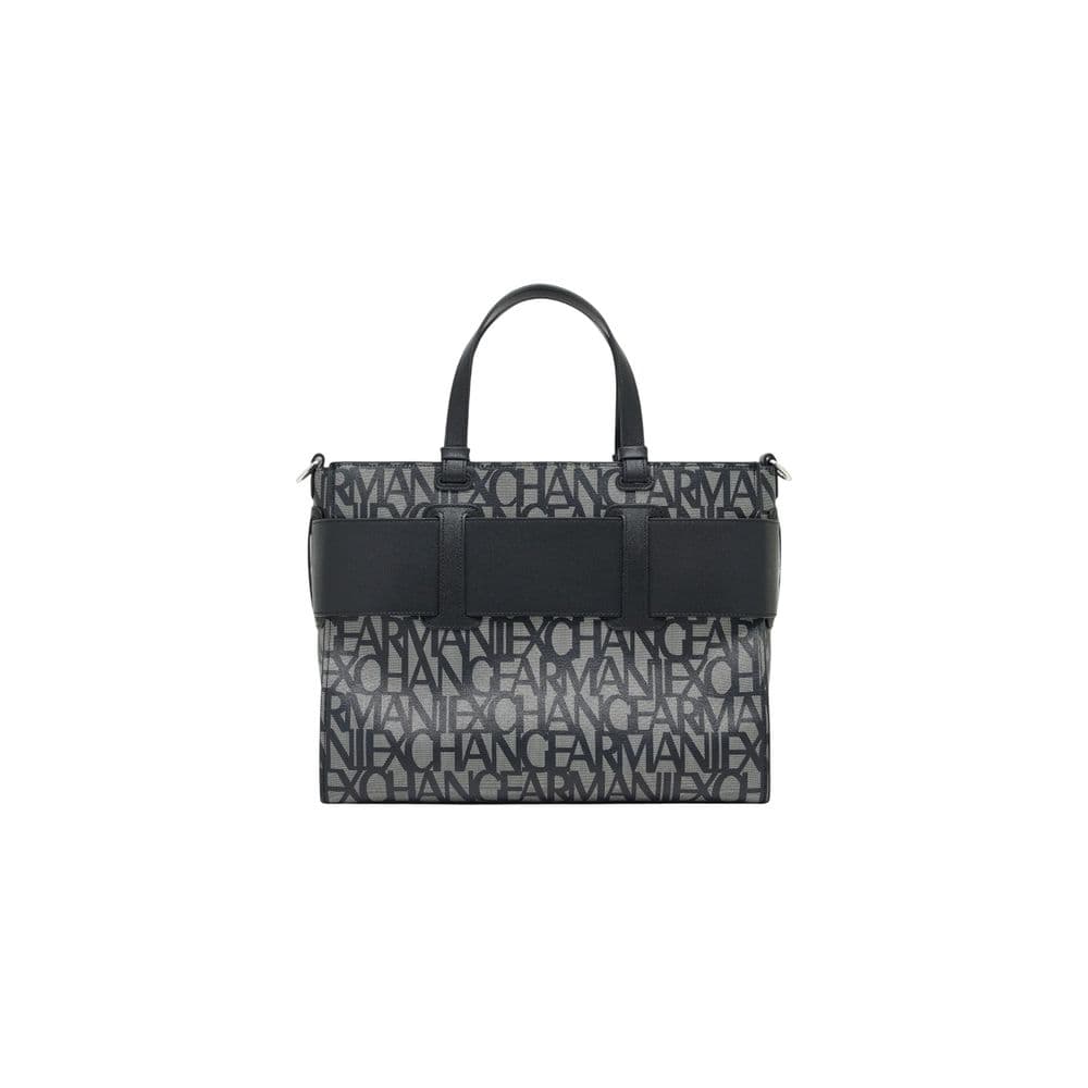 Armani Exchange Black Cotton Handbag - 3