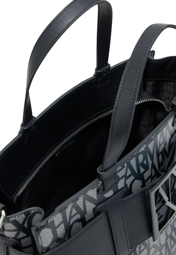 Armani Exchange Black Cotton Handbag - 5