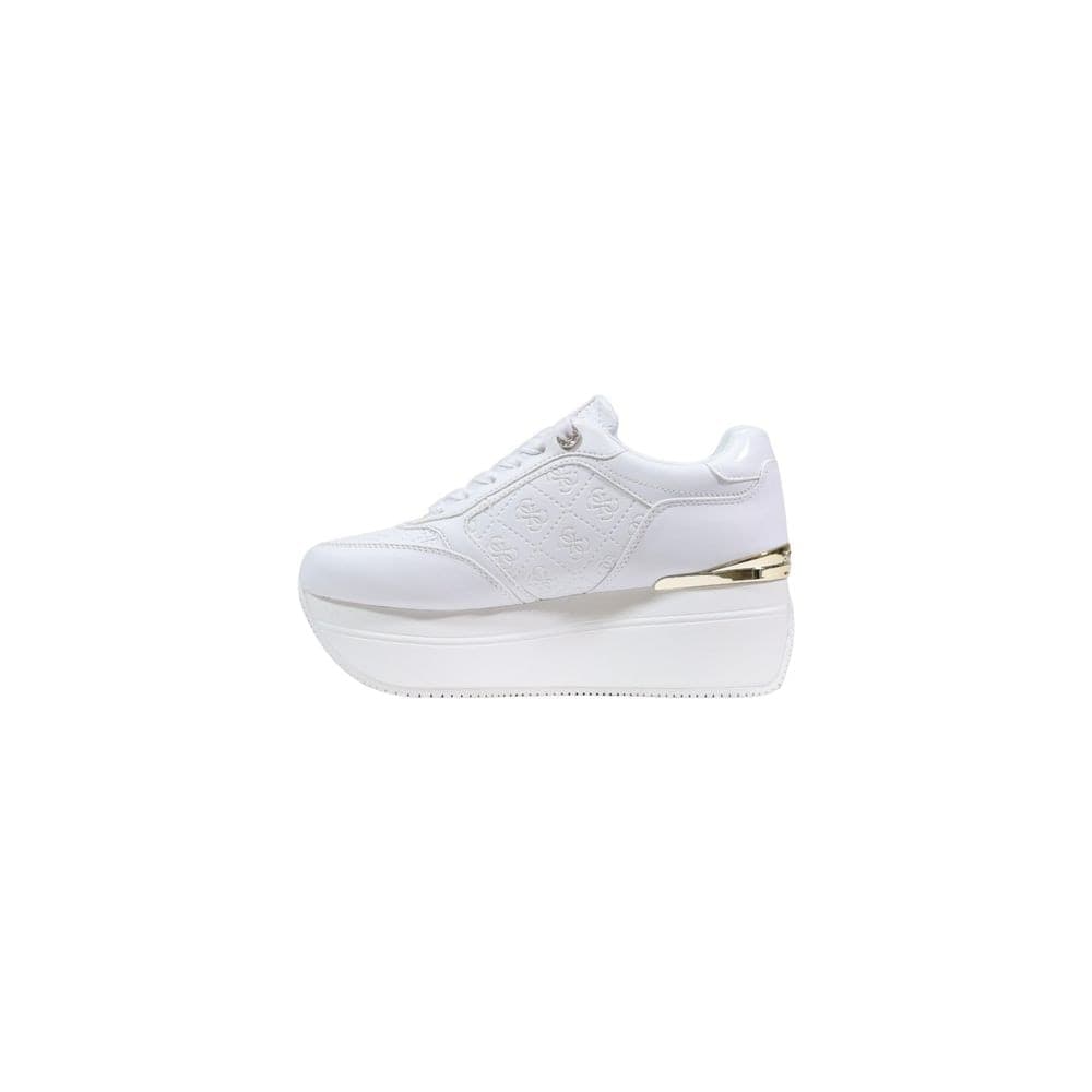 Guess White Polyethylene Platform Sneakers - 3