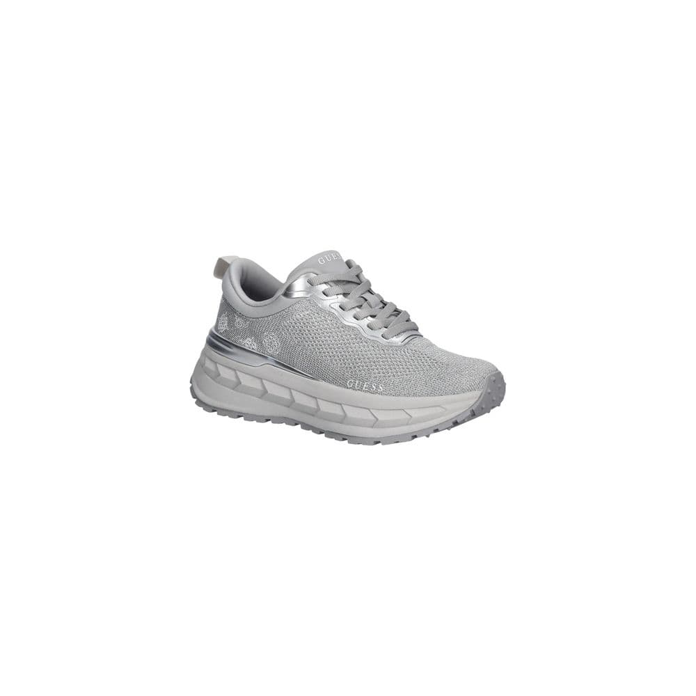 Guess Silver Polyester Chunky Sneakers - 2