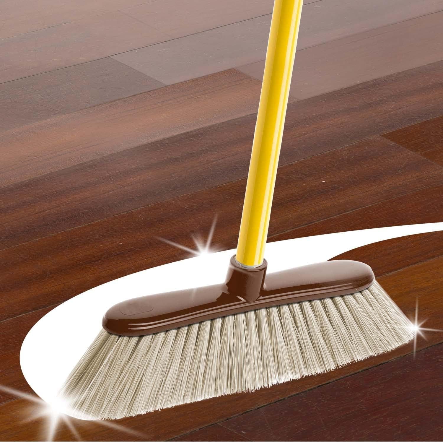 Apex Scopa Parquet Pavimenti in Legno, con  Setole Antigraffio  32 x 5 x 12 cm - 3
