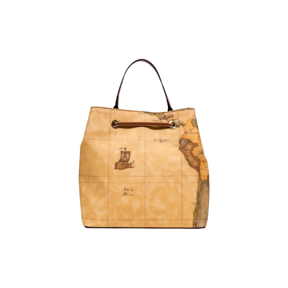 Alviero Martini Prima Classe Beige Leather Handbag - 2