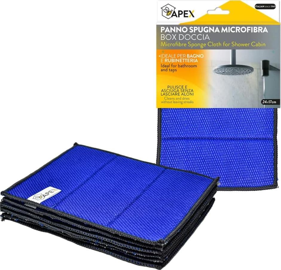 Apex PANNO MICROFIBRA PER BOX DOCCIA   cm 24 x 17 set 6 pz - 3