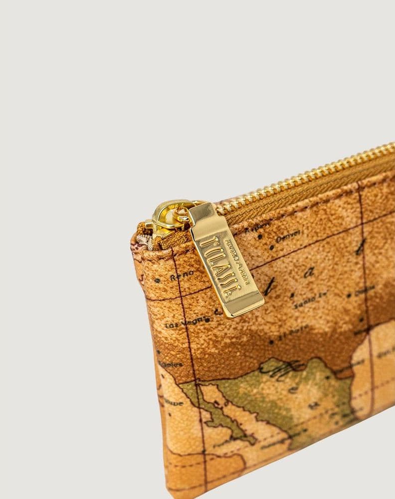 Alviero Martini Prima Classe Beige Leather Clutch Bag - 3