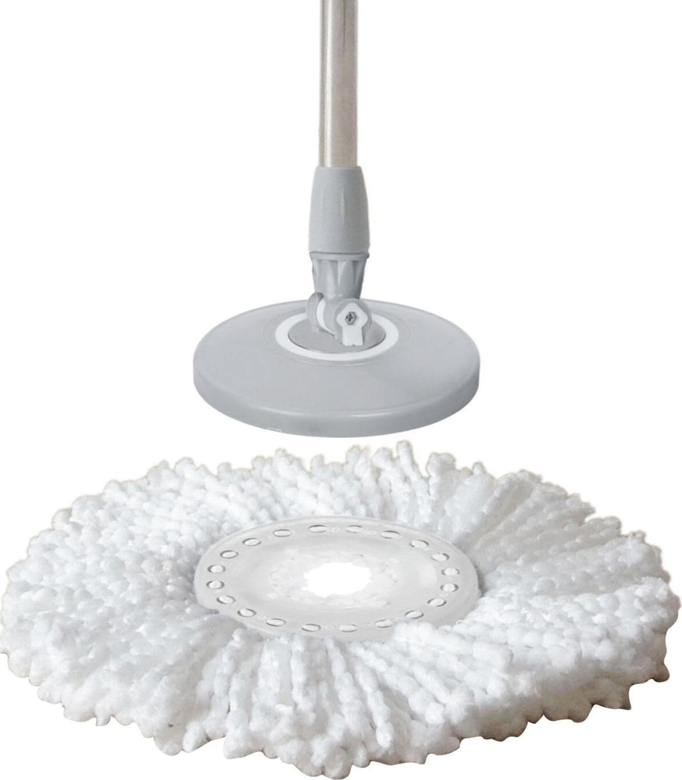 Apex ricambio mop  circolare lavapavimenti  fili di 100% microfibra  Lavabile in lavatrice. - 2