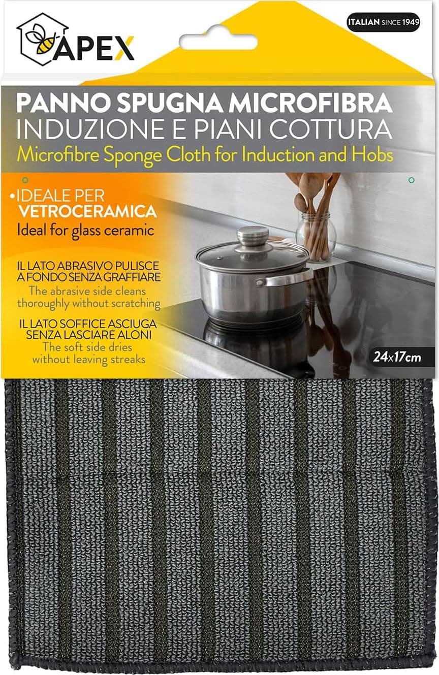 Apex panno in microfibra speciale per piani cottura induzione   24 x 17 cm, - 4