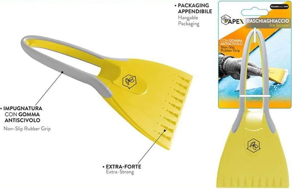 Apex Raschiaghiaccio Compatto Impugnatura Gommata – Anti-graffio cm 9,5 x 3 x 25 - 2