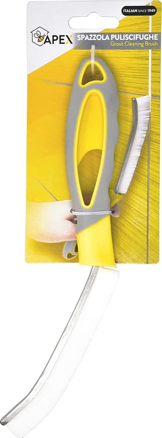 Apex Spazzola Pulisci Fughe Setole Sottili e Resistenti,  cm 30 x 9,5 x 3 - 2