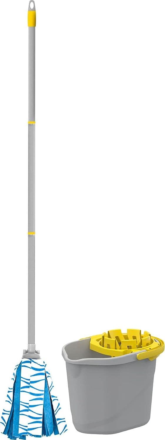 Apex  Mop Lavapavimenti Secchio e Strizzatore  Manico 120 cm, Secchio 12 Litri - 4