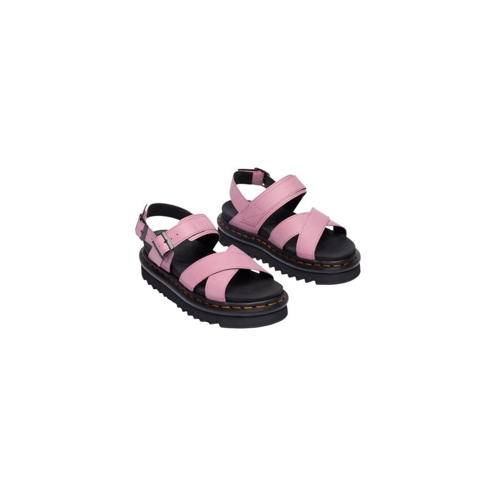 Dr. Martens Pink Leather Platform Sandals - 4