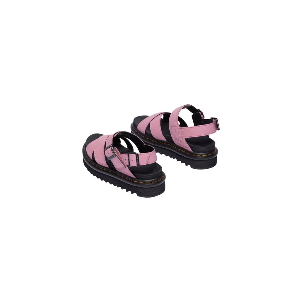 Dr. Martens Pink Leather Platform Sandals - 5