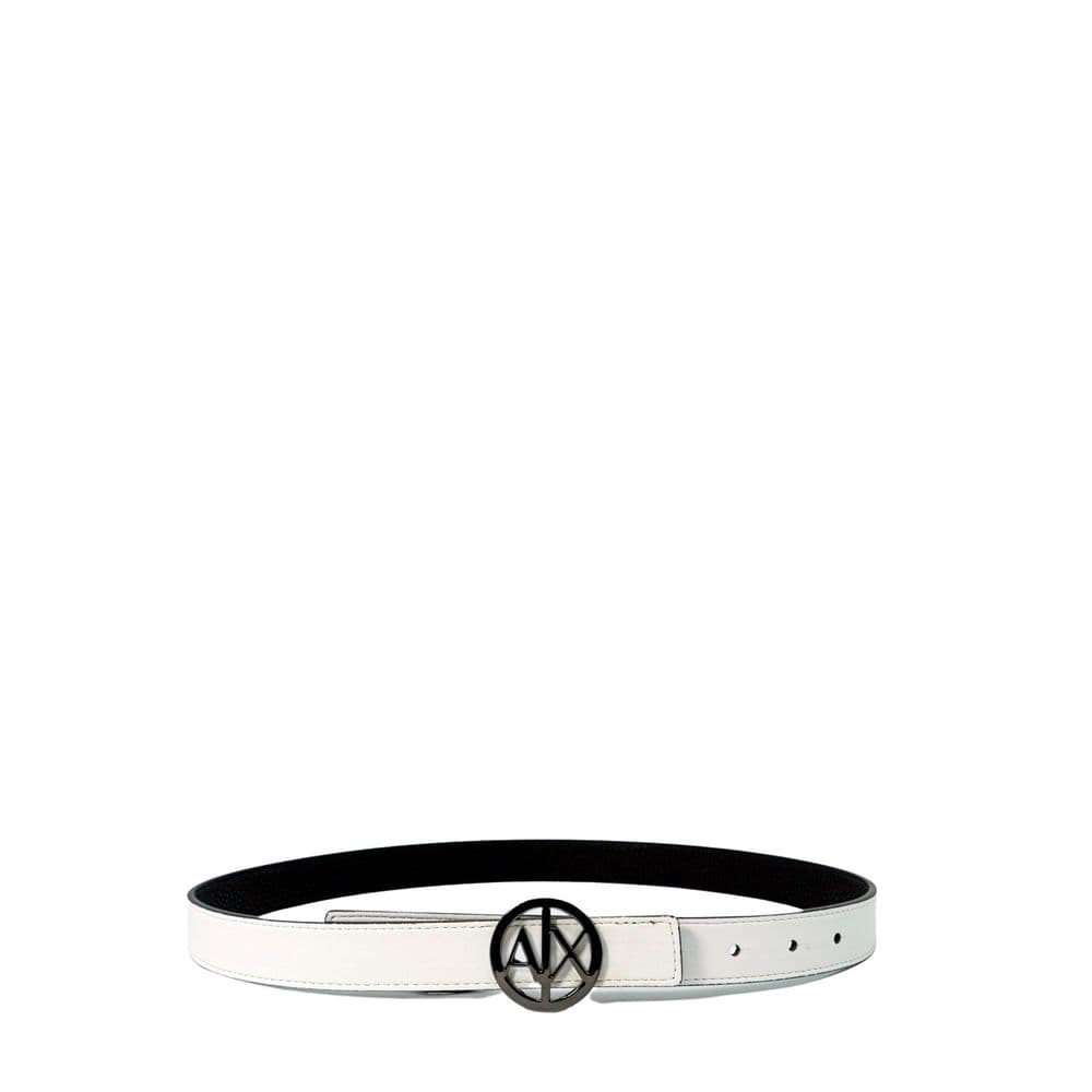 Armani Exchange Black Polyester Thin Belt - 2
