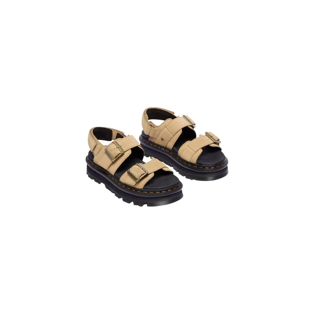 Dr. Martens Beige Leather Platform Sandals - 3
