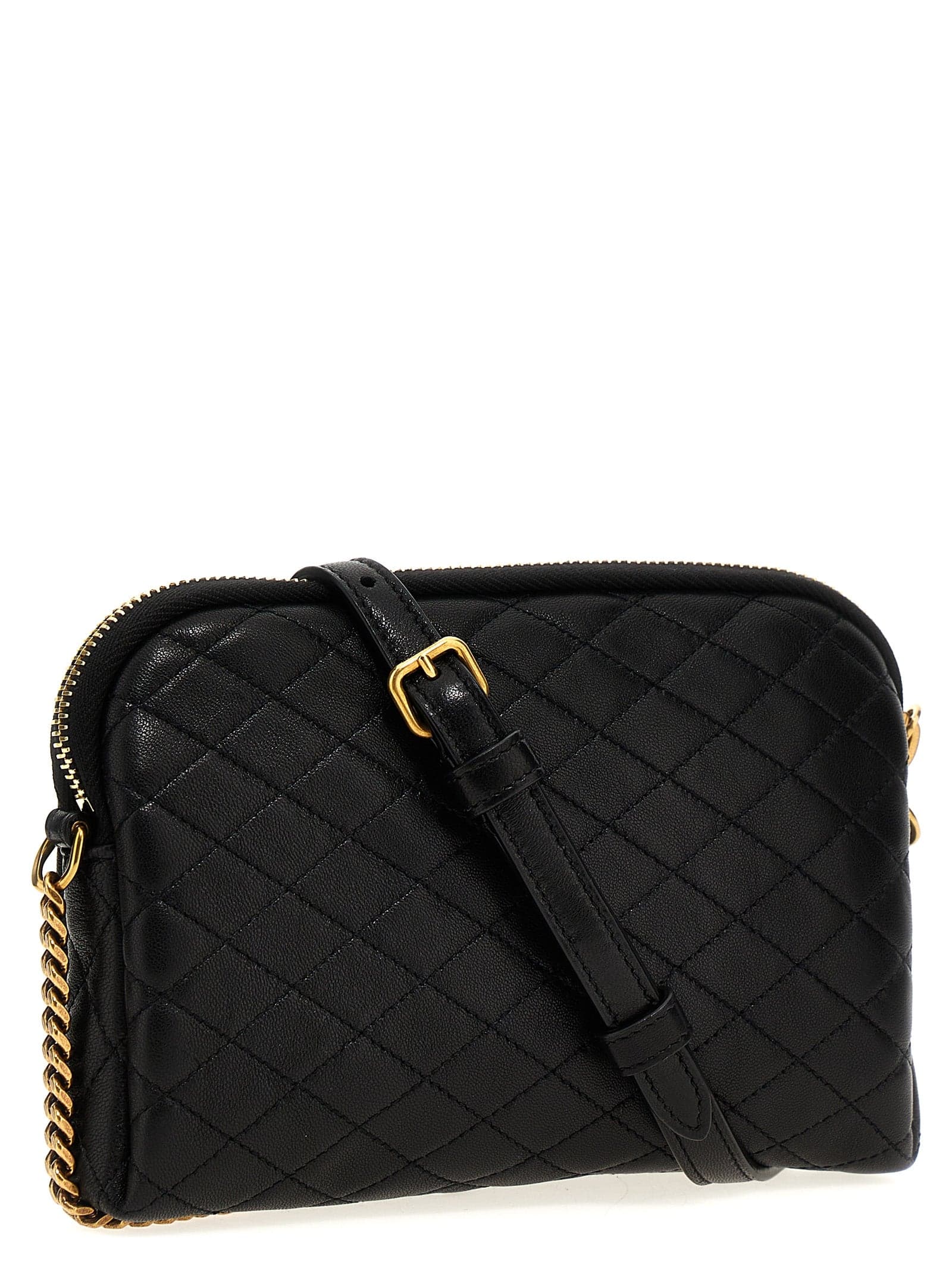 Saint Laurent Black Lamb Leather Crossbody Bag - 2
