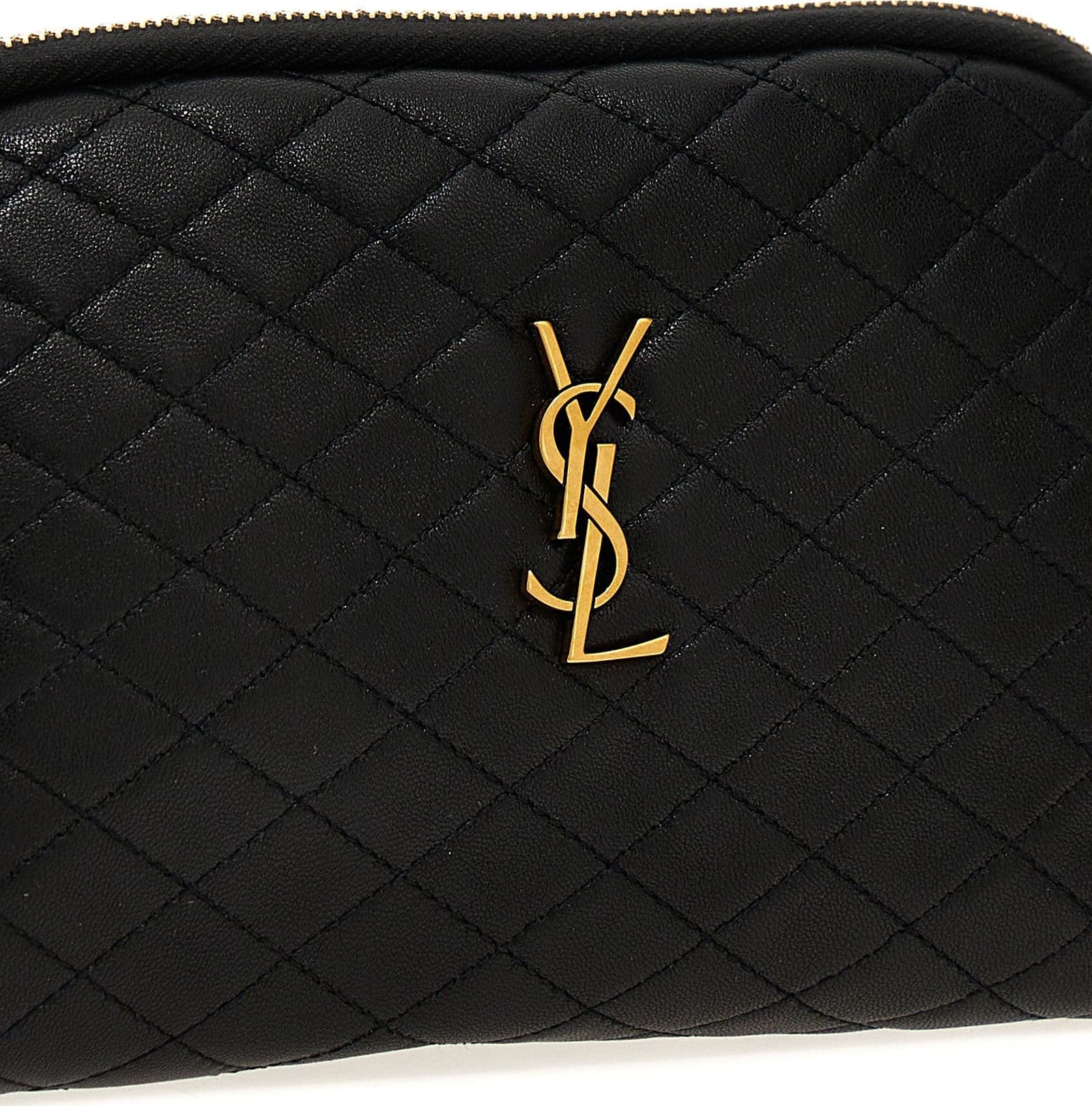 Saint Laurent Black Lamb Leather Crossbody Bag - 3