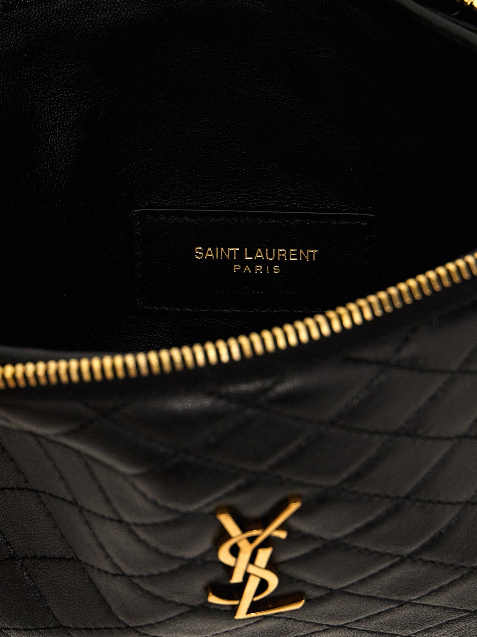 Saint Laurent Black Lamb Leather Crossbody Bag - 4