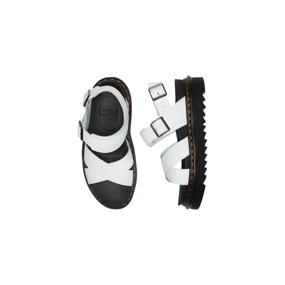 Dr. Martens White Leather Strap-On Sandals - 2