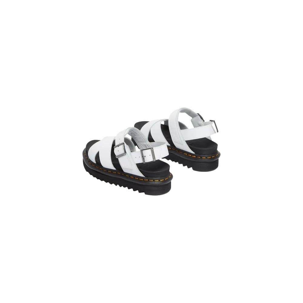 Dr. Martens White Leather Strap-On Sandals - 4